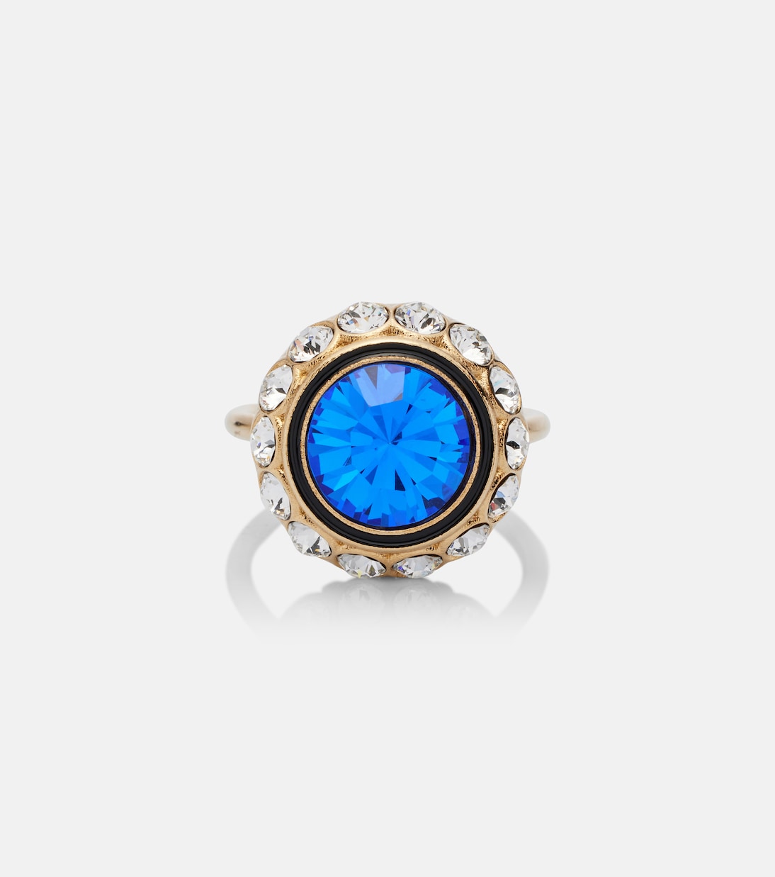 Valentino Garavani - VLogo crystal-embellished ring