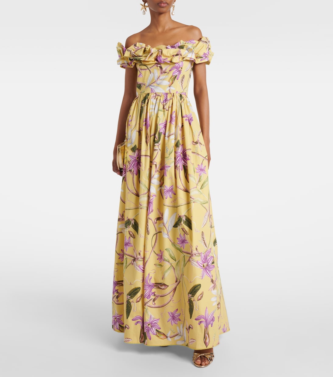 Agua by Agua Bendita - Espliego floral cotton poplin maxi dress