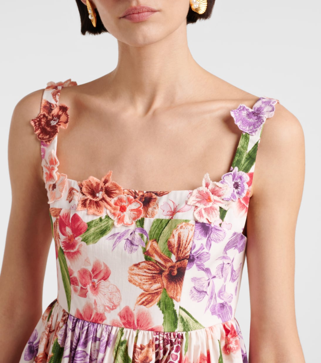 Agua by Agua Bendita - Barbare floral cotton minidress