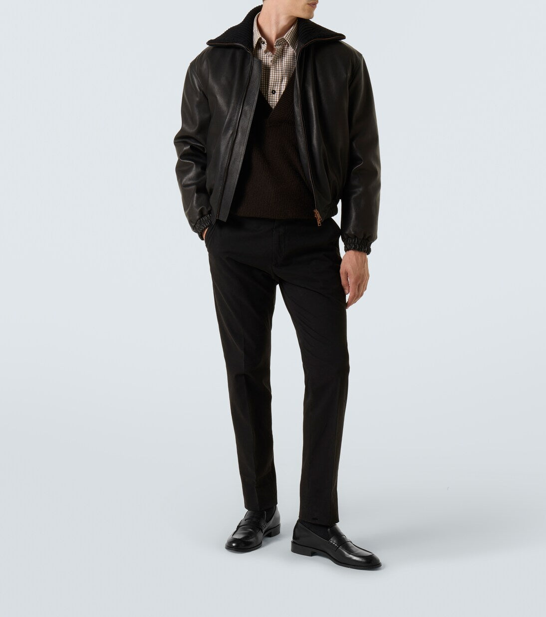 Zegna - Cotton-blend slim pants
