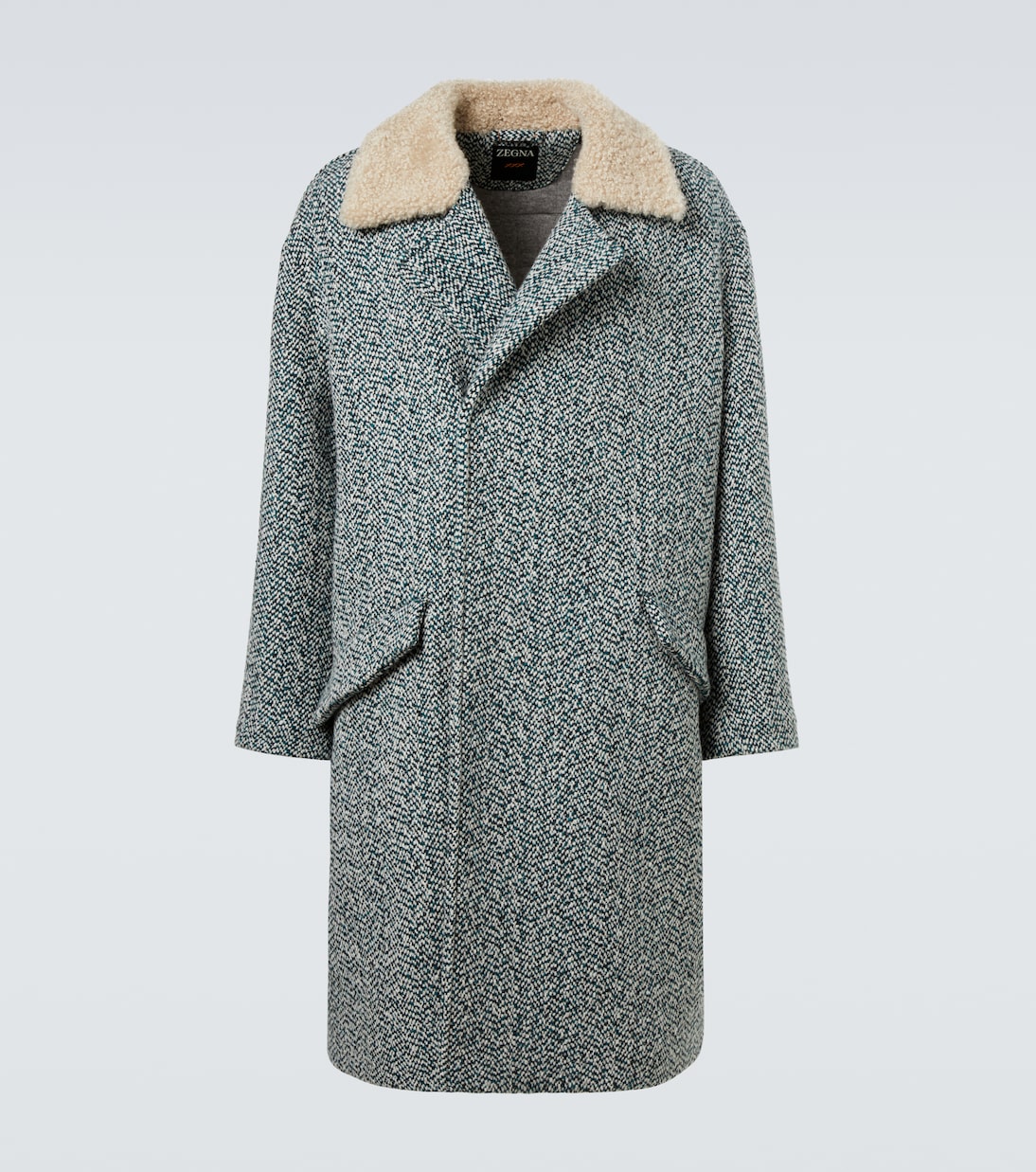 Zegna - Herringbone wool and cashmere coat