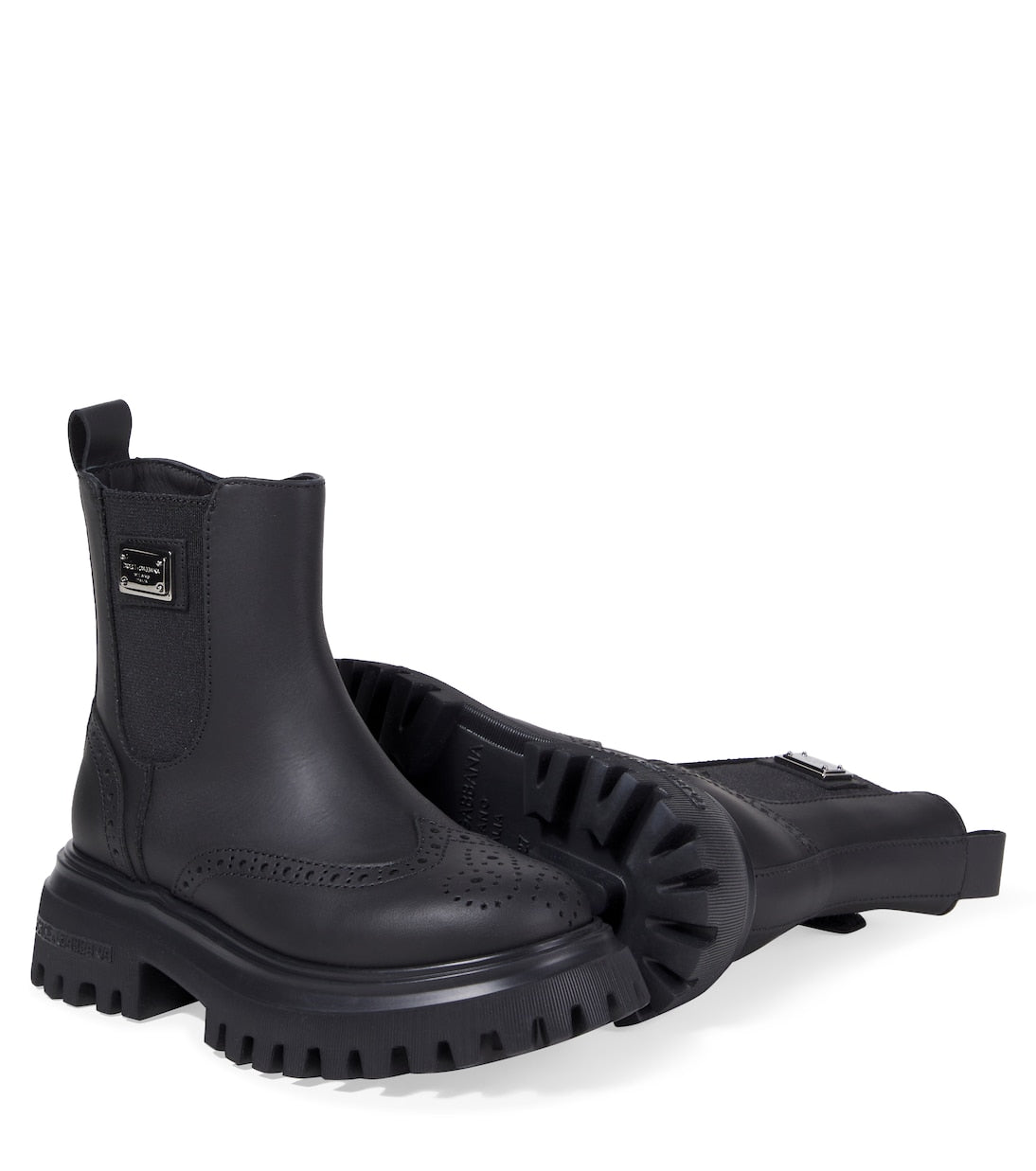 Dolce&Gabbana Kids - Beatles leather Chelsea boots