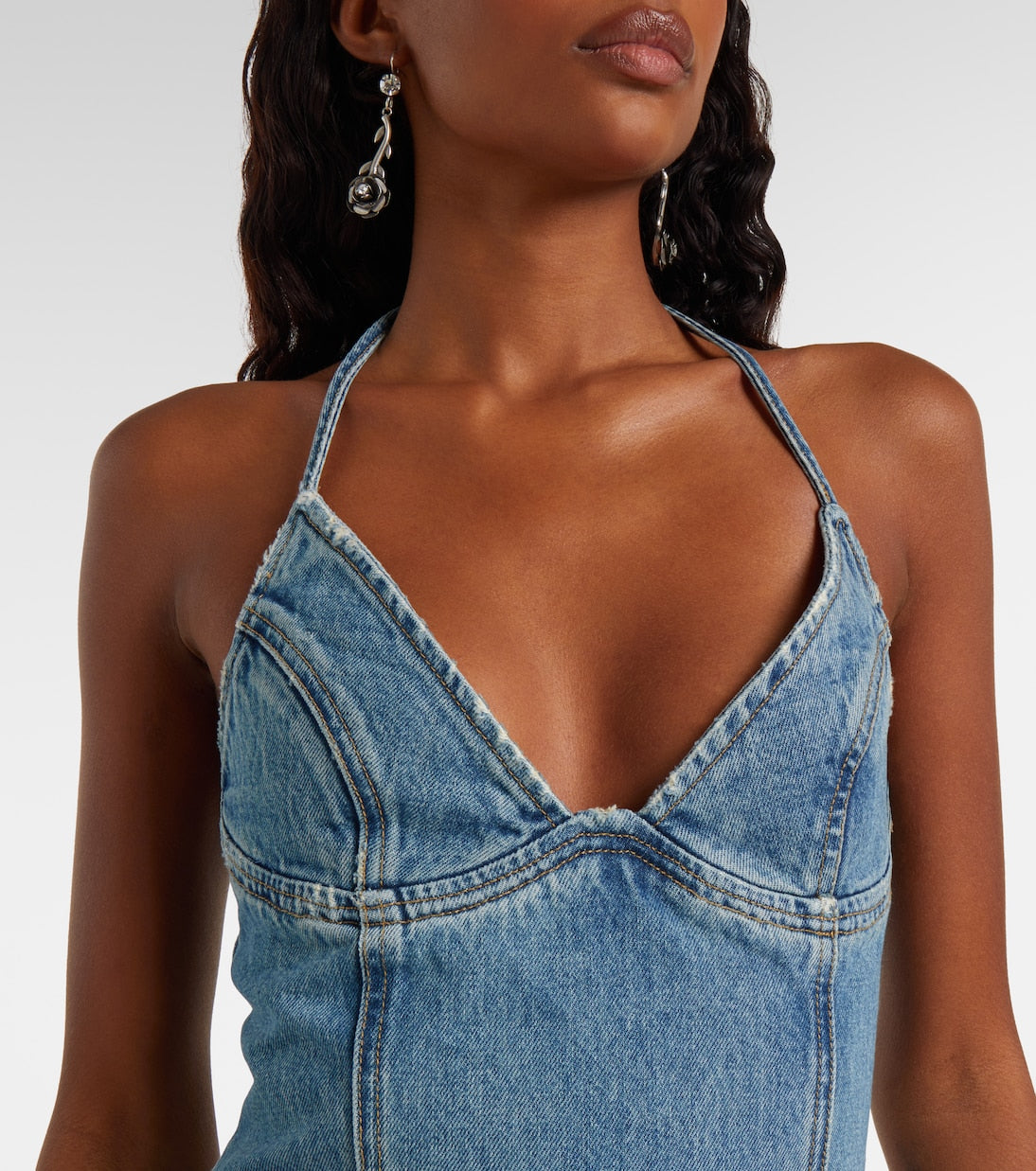 Blumarine - Denim maxi dress
