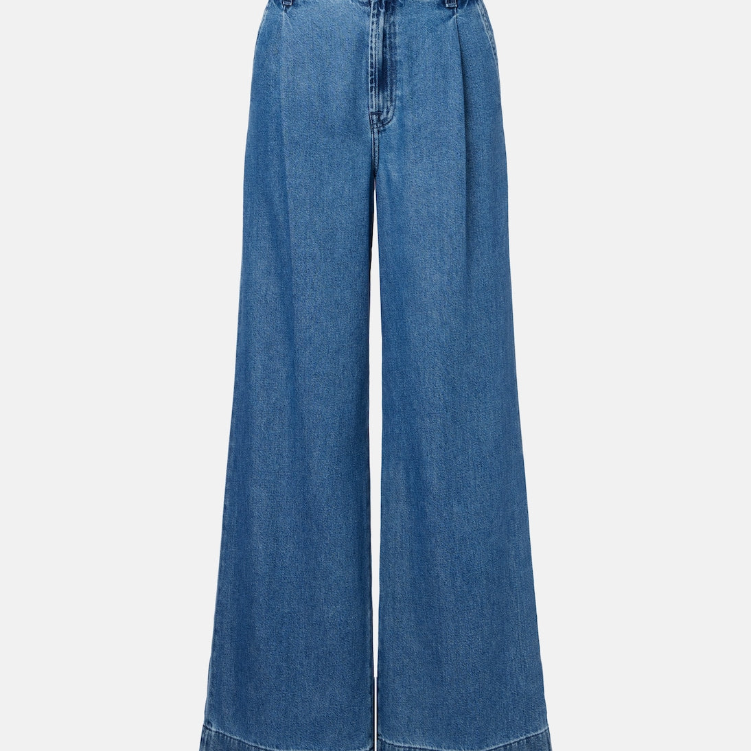 7 For All Mankind - Pleated wide-leg jeans