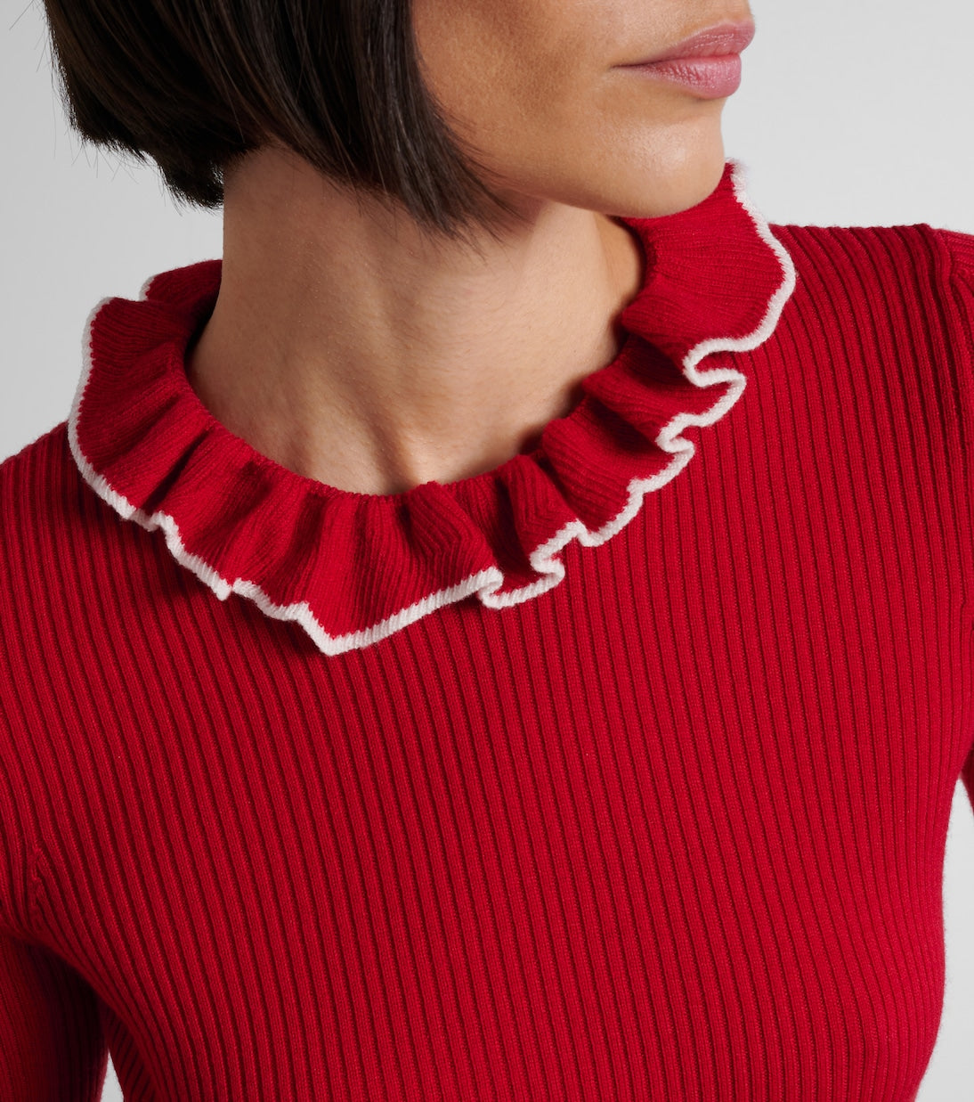 Valentino Garavani - Ruffled virgin wool sweater