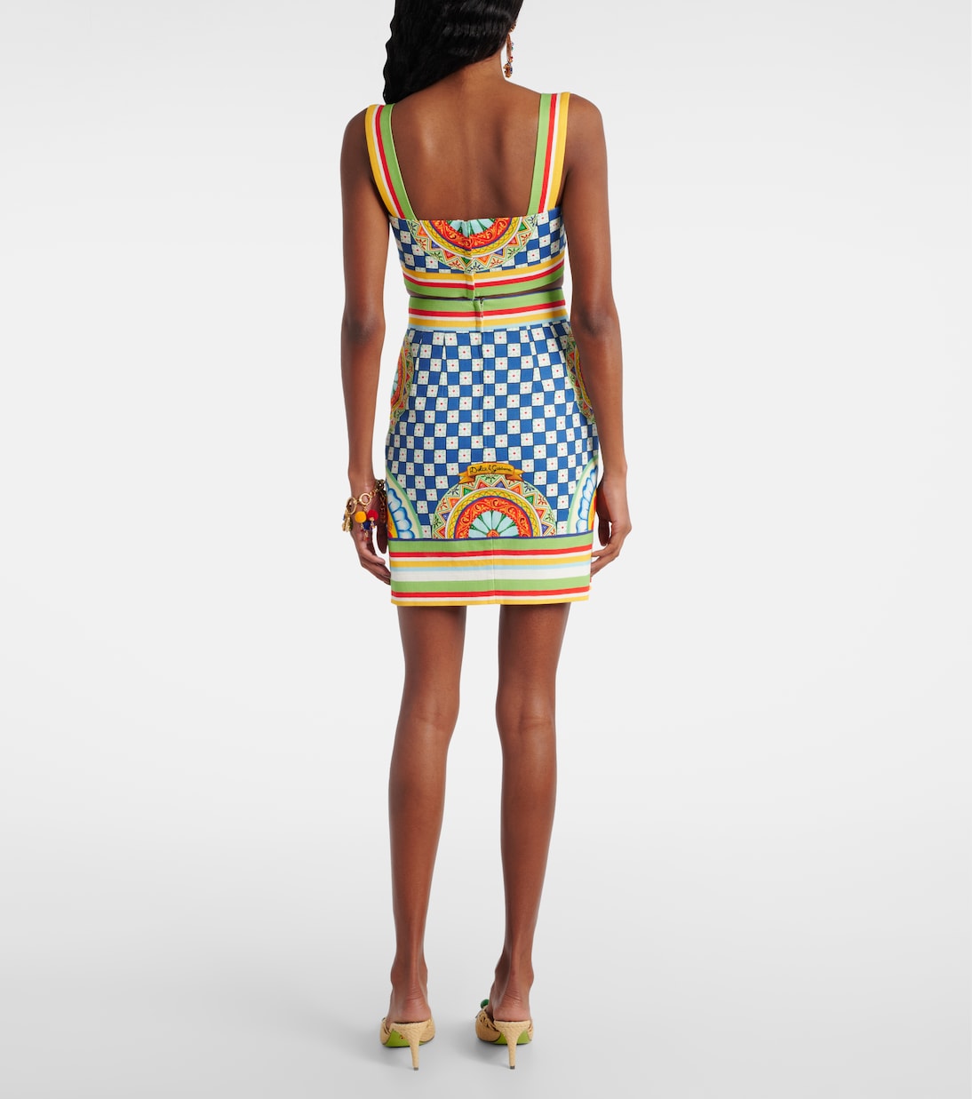 Dolce&Gabbana - Cotton patterned miniskirt