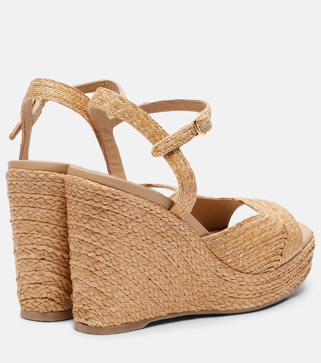 Souliers Martinez - Summer raffia espadrille wedges