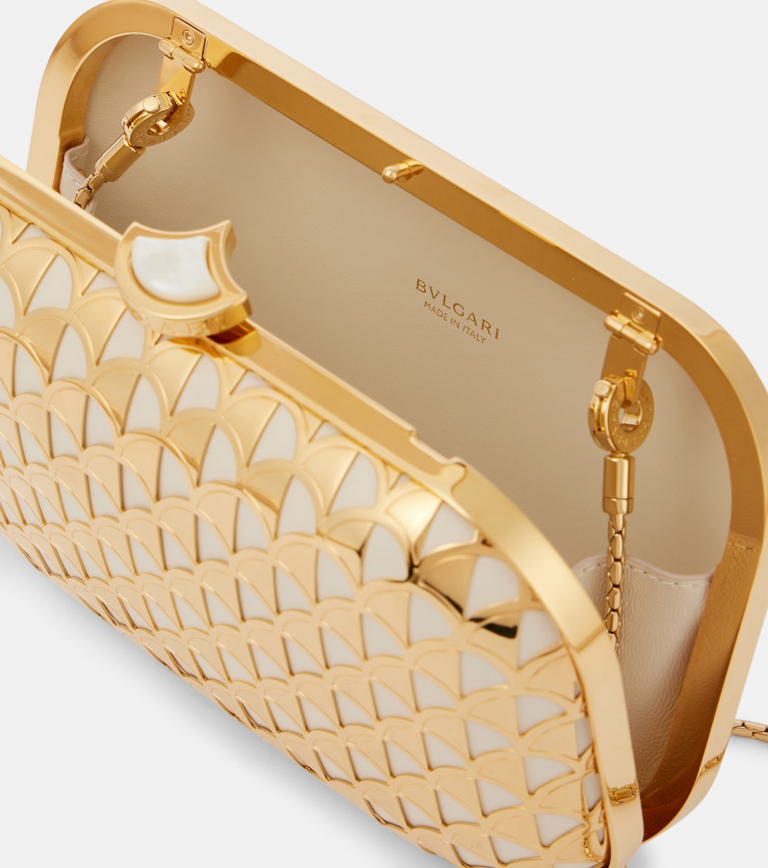 Bvlgari - Calla gold-plated clutch