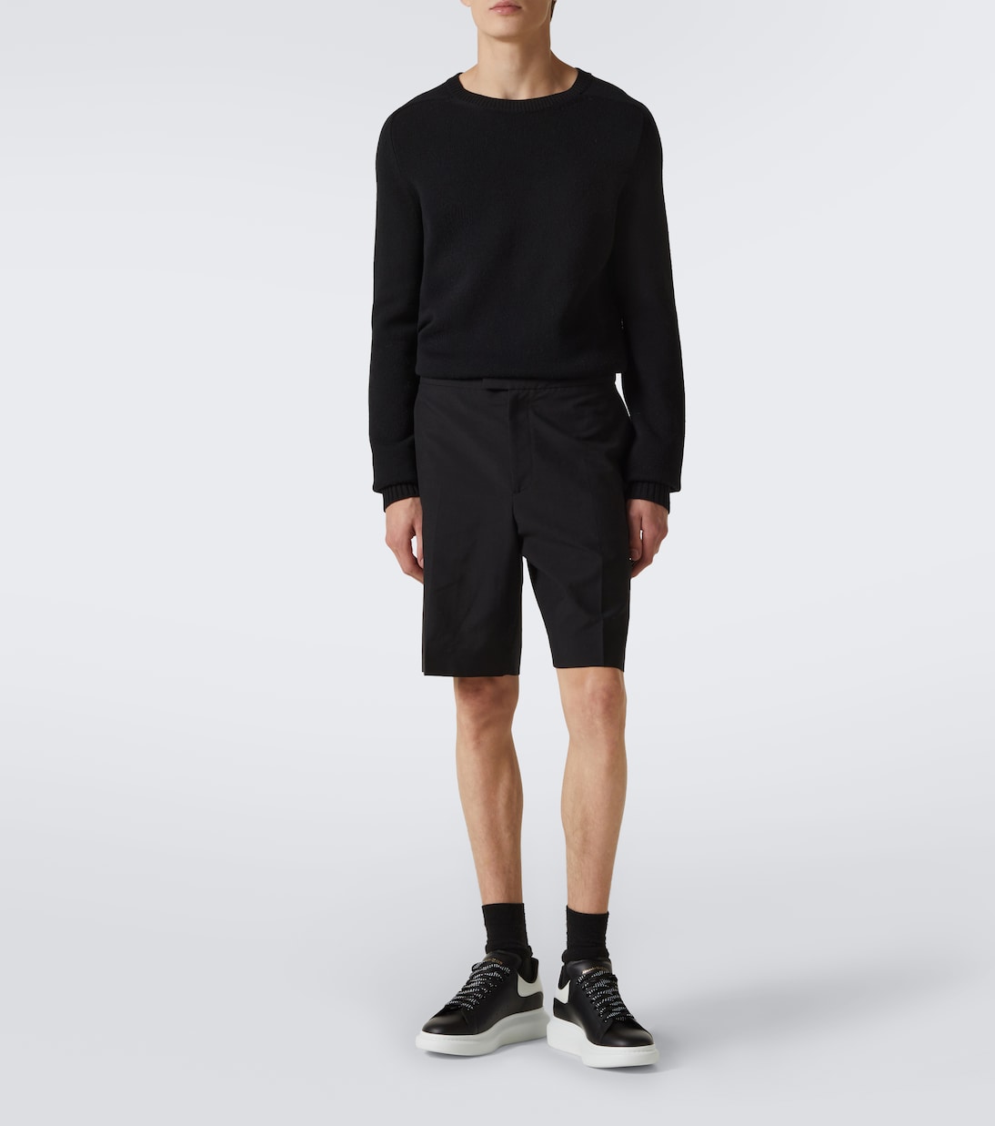 McQueen - Oversized leather sneakers