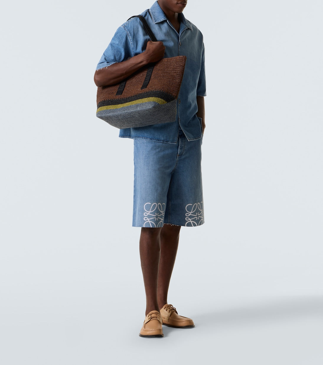 Loewe - Anagram denim shorts