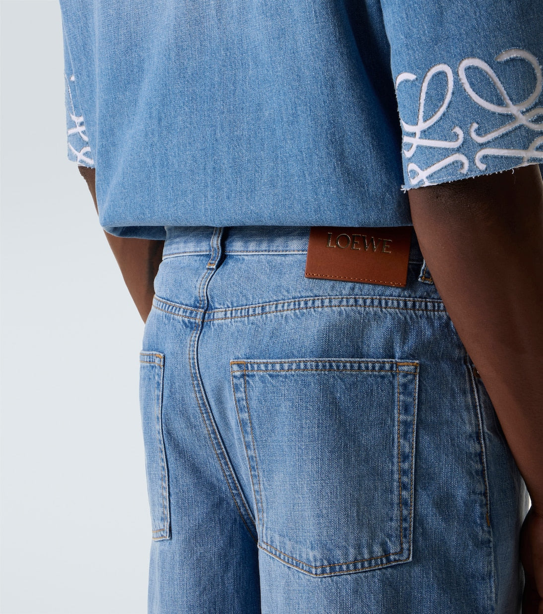Loewe - Anagram denim shorts