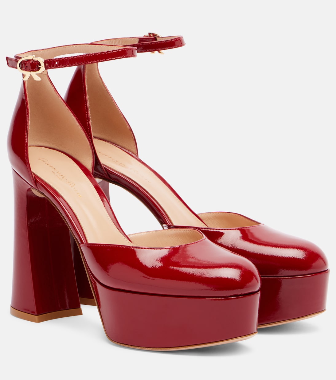 Gianvito Rossi - Hilary 100 patent leather platform pumps