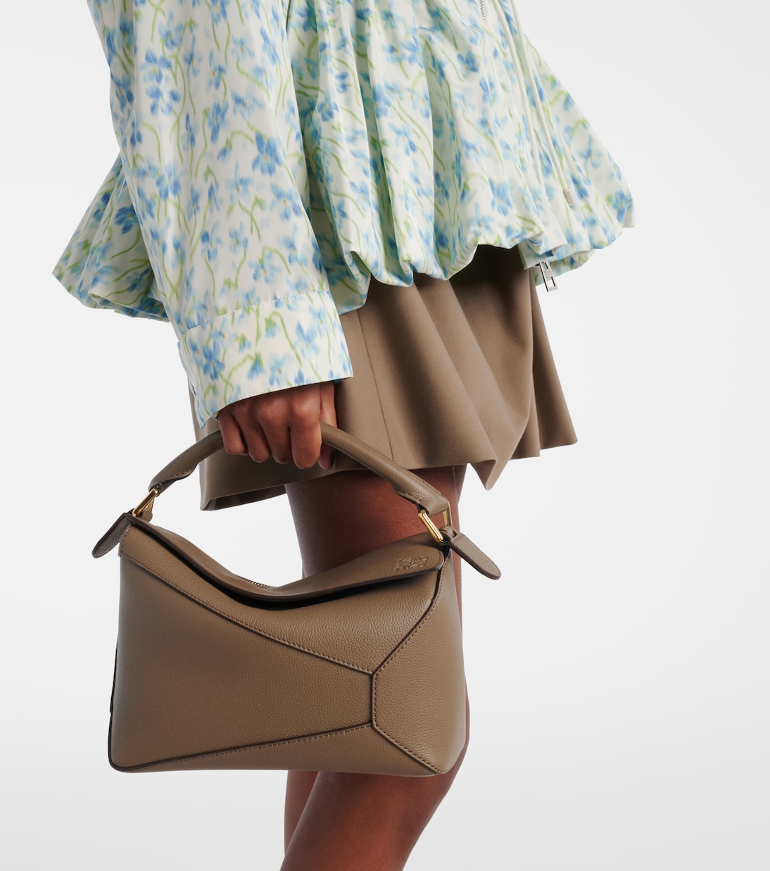 Loewe - Puzzle Edge Small leather top-handle bag