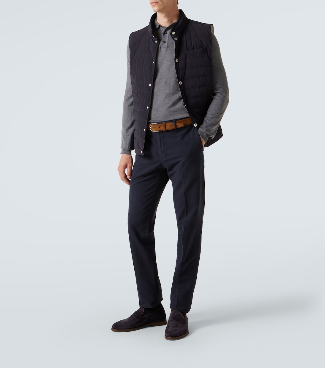 Slowear - Wool-blend polo shirt