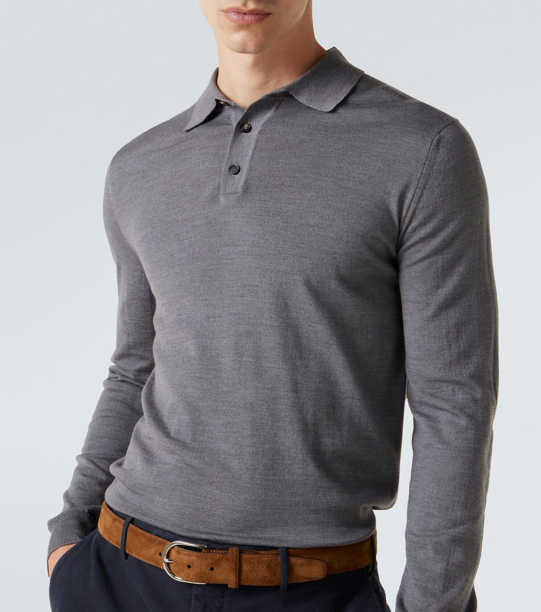 Slowear - Wool-blend polo shirt