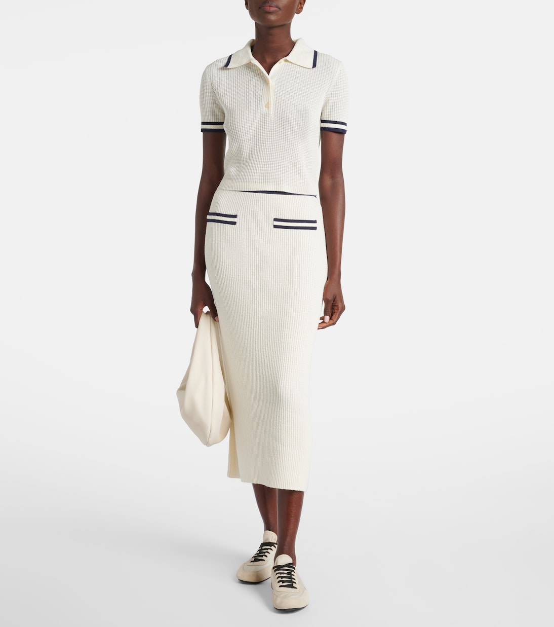 Simkhai - Whitten bouclé polo shirt