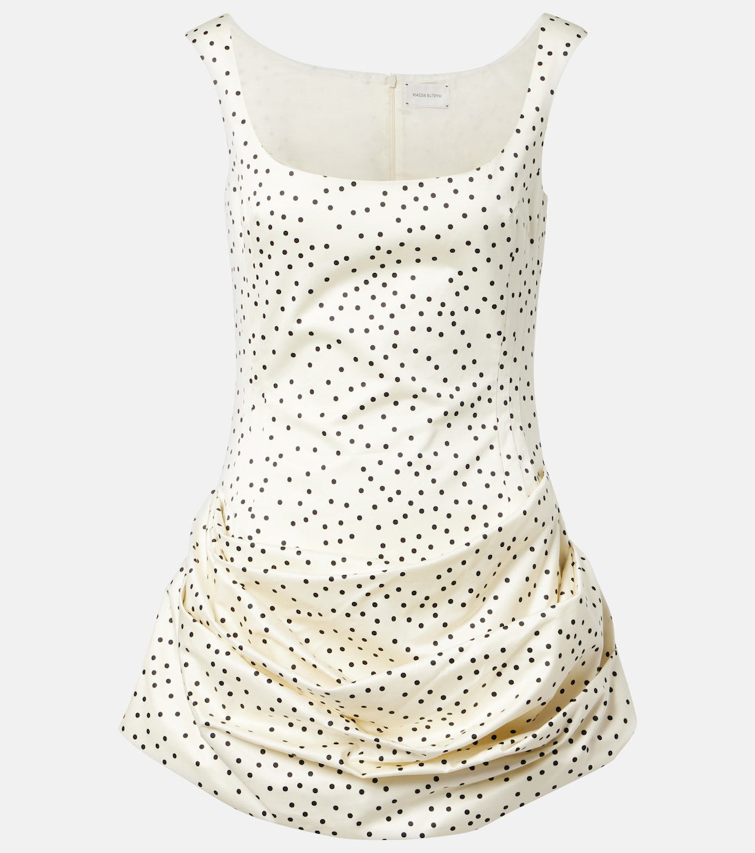 Magda Butrym - Polka-dot ruched cotton minidress