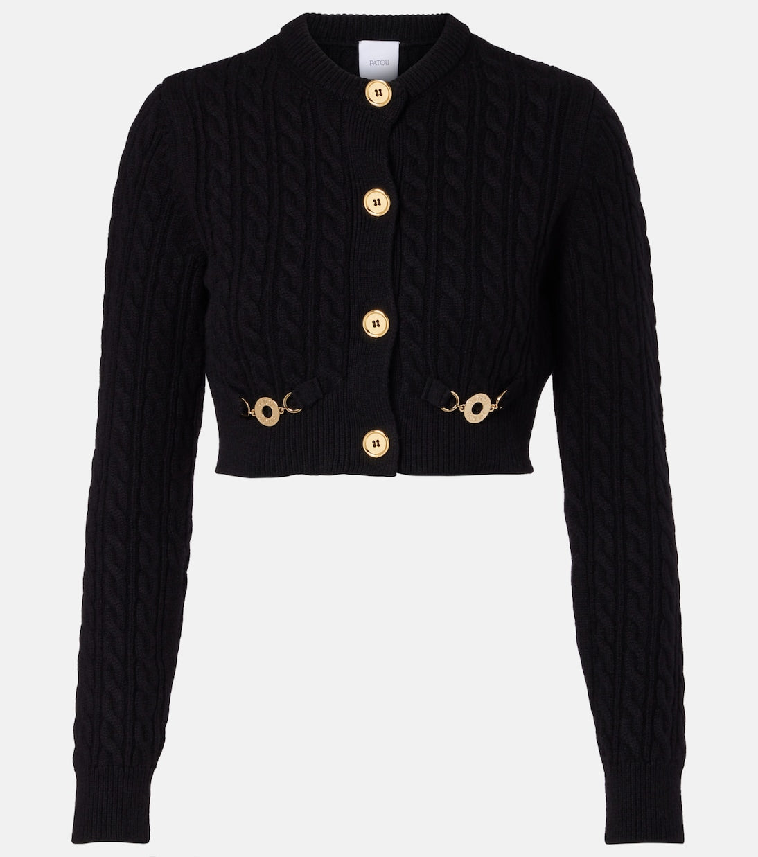 Patou - Cable-knit wool and cashmere cardigan