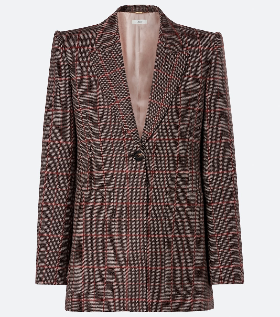 Chloé - Checked virgin wool blazer