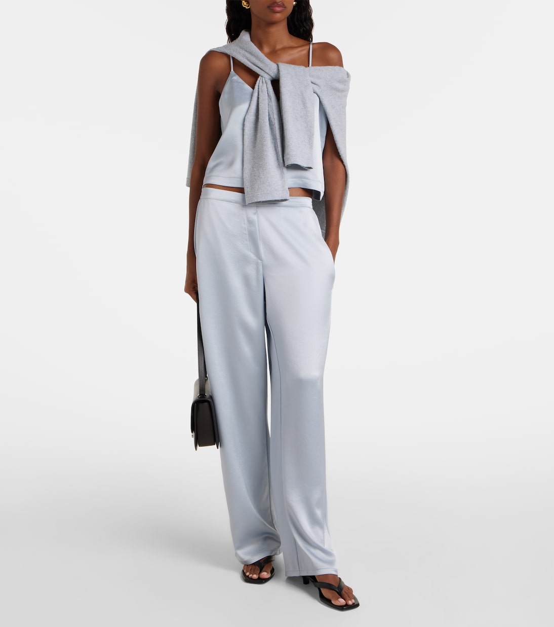 Leset - Barb Button satin camisole
