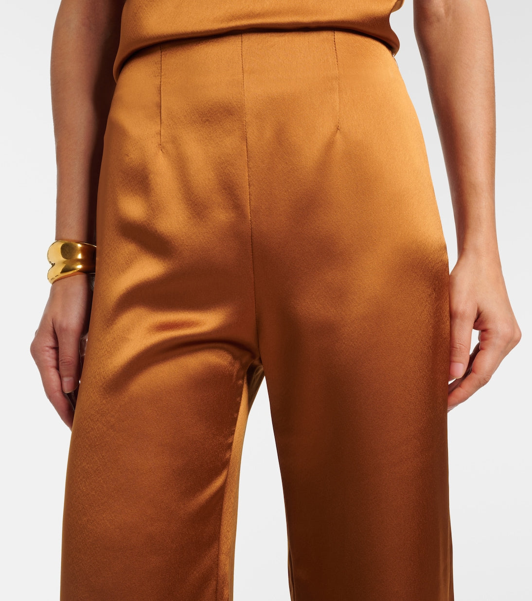 Galvan - Sister Moon satin wide-leg pants