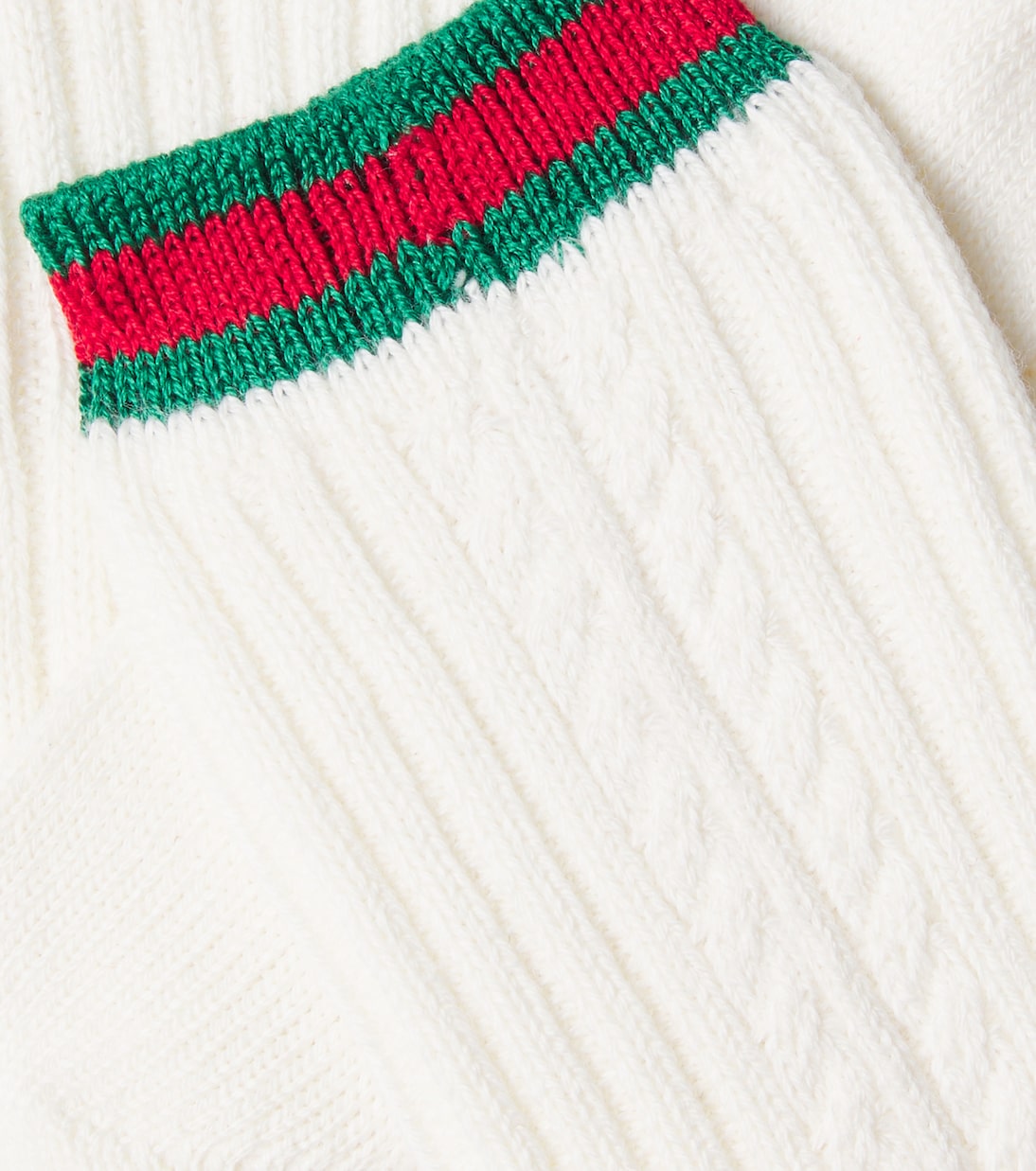 Gucci Kids - Web Stripe cotton-blend socks