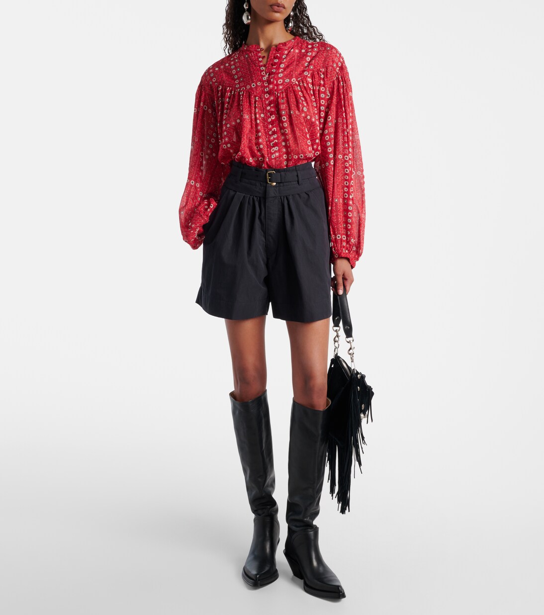 Marant Etoile - Danica cotton-blend Bermuda shorts