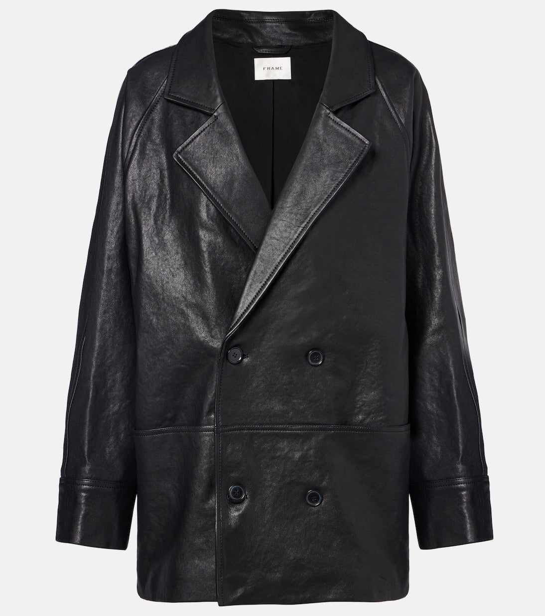 Frame - Oversized leather jacket