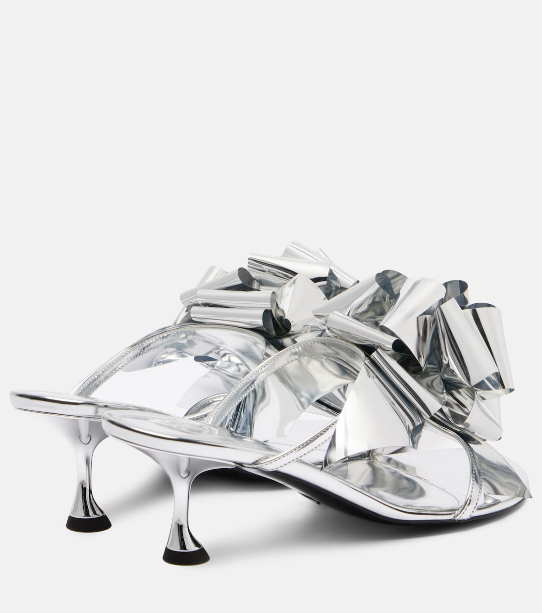 Proenza Schouler - Tee Souvenir mirrored leather mules