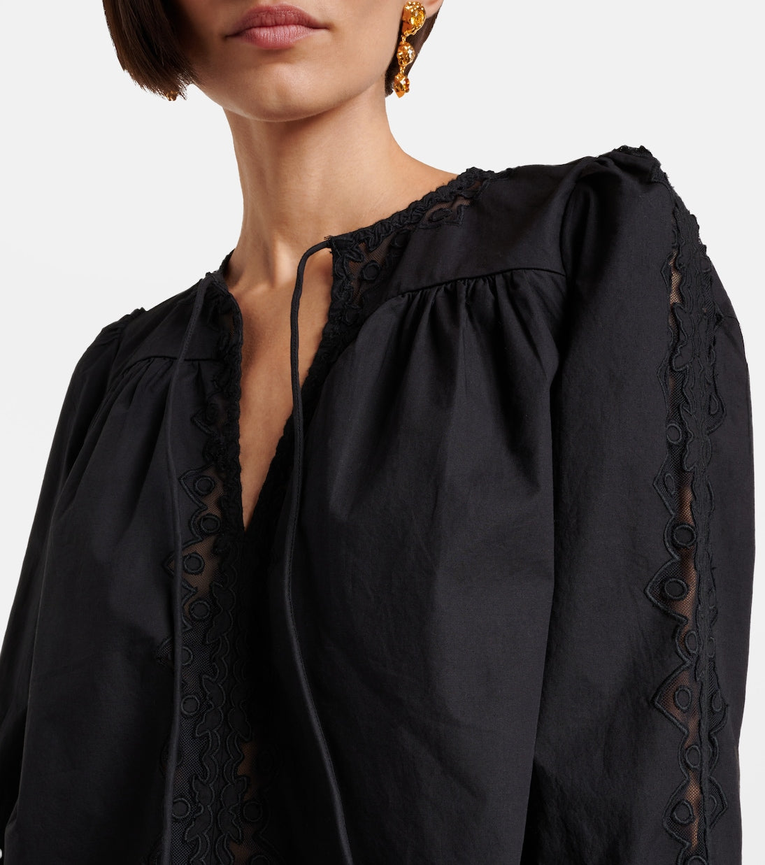Ulla Johnson - Kady lace-trimmed cotton blouse