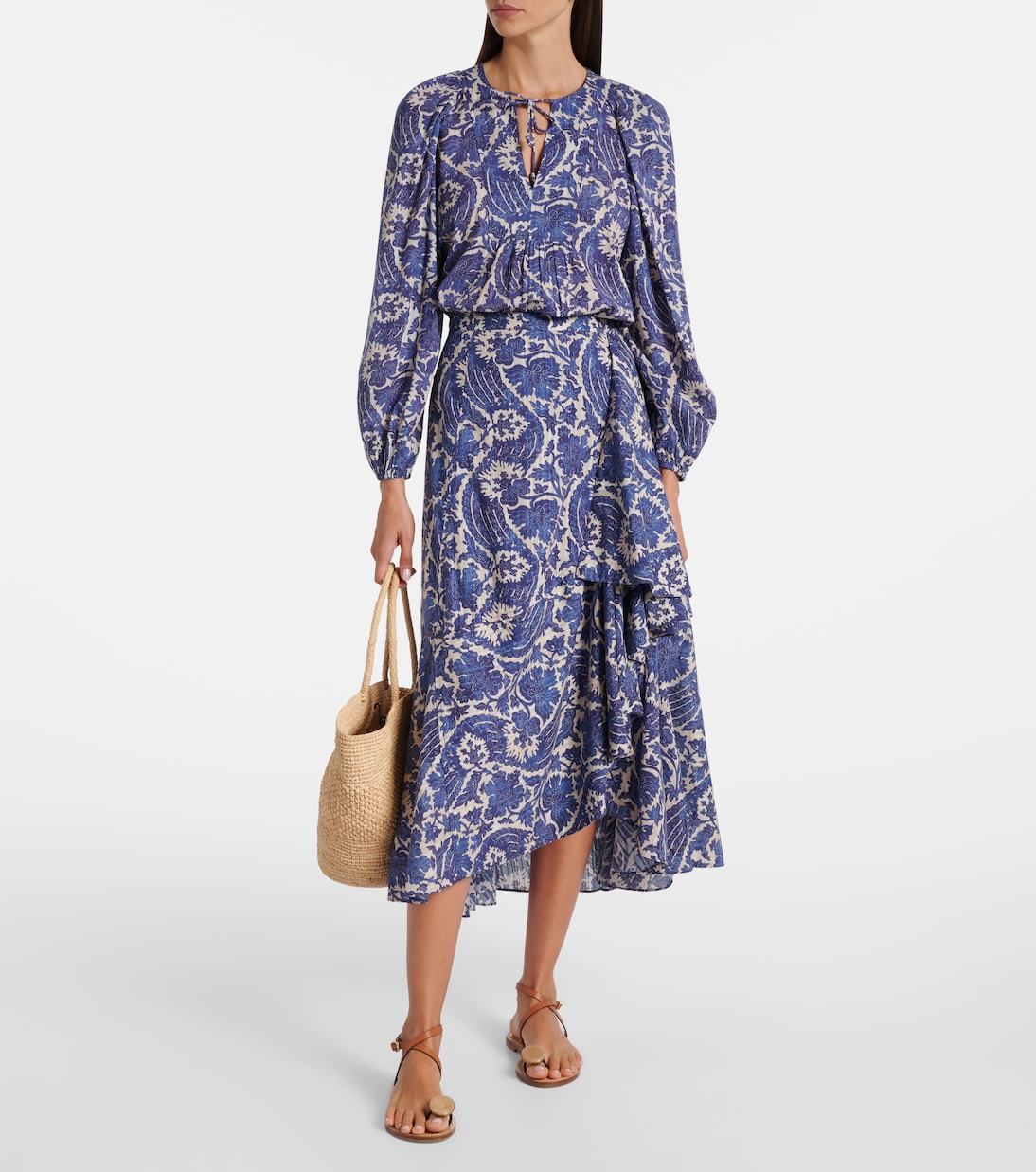 Ulla Johnson - Sabina printed cotton-blend maxi skirt