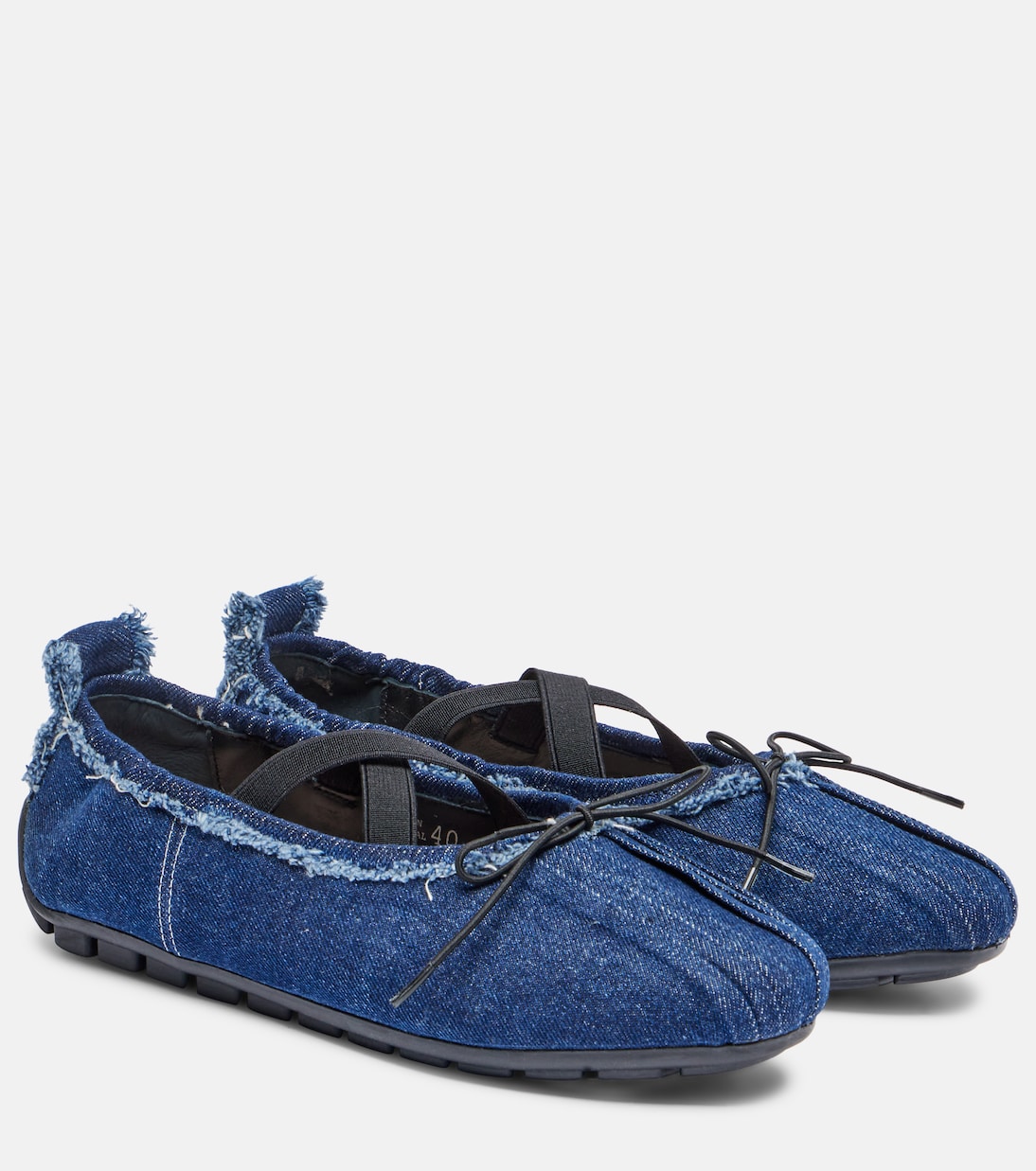 Simone Rocha - Ballerina Grip denim ballet flats