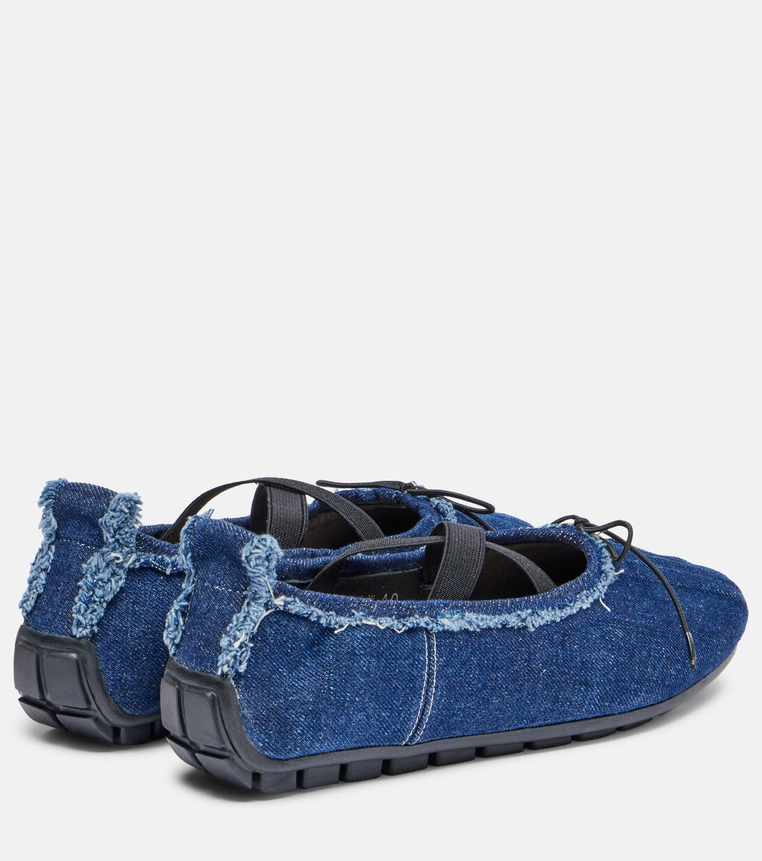Simone Rocha - Ballerina Grip denim ballet flats