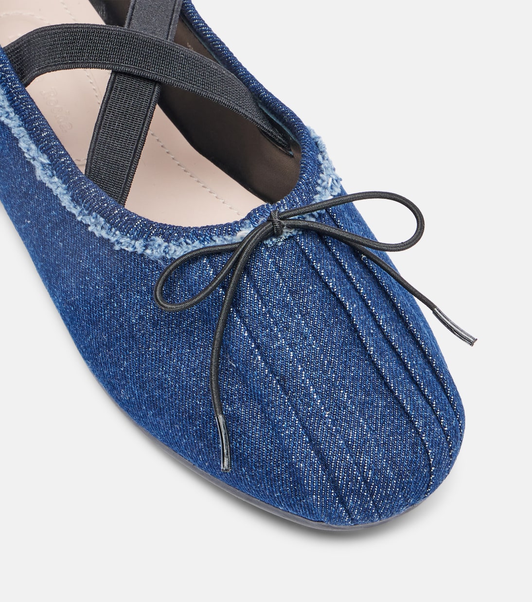 Simone Rocha - Ballerina Grip denim ballet flats