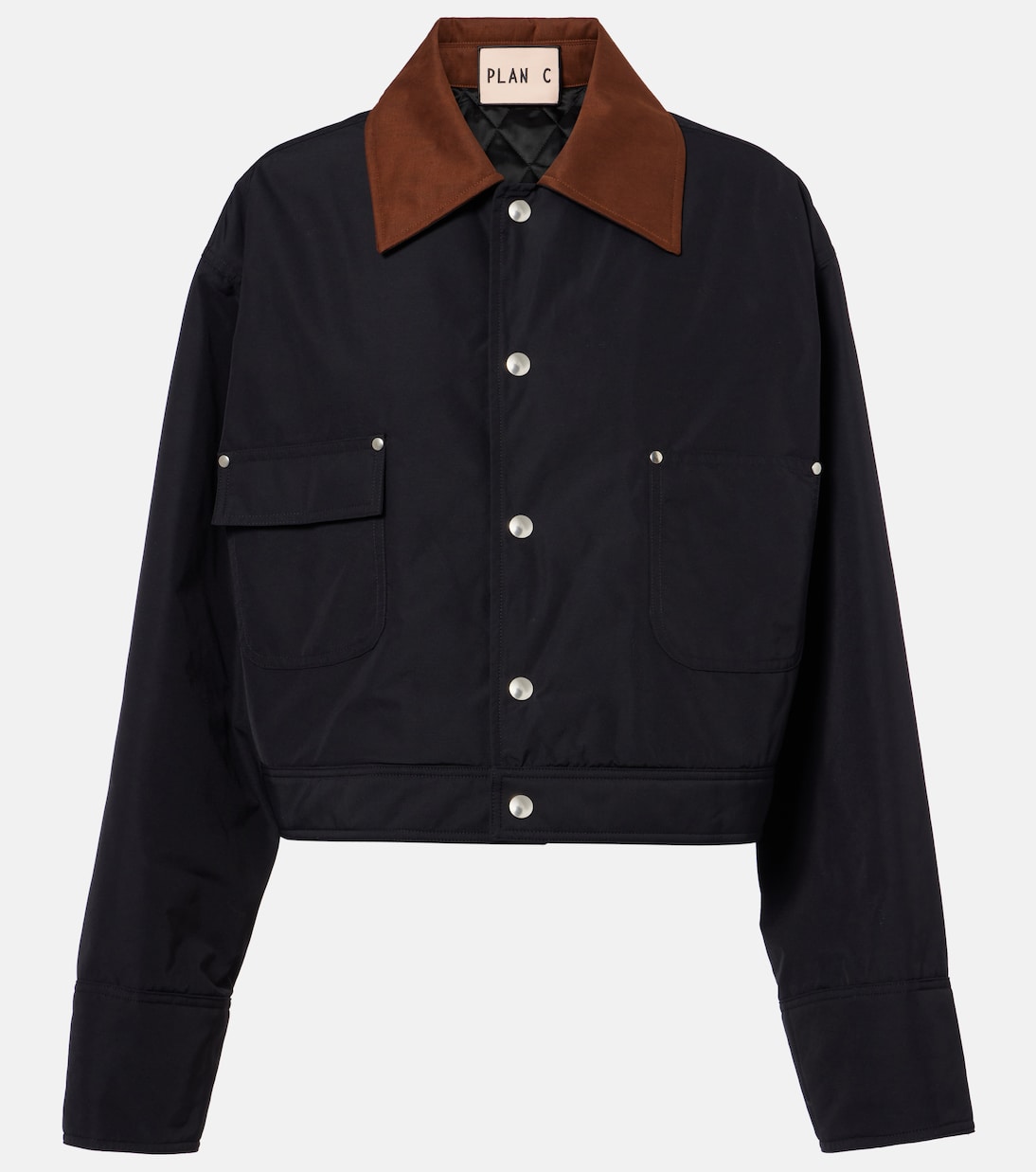 Plan C - Cropped twill jacket