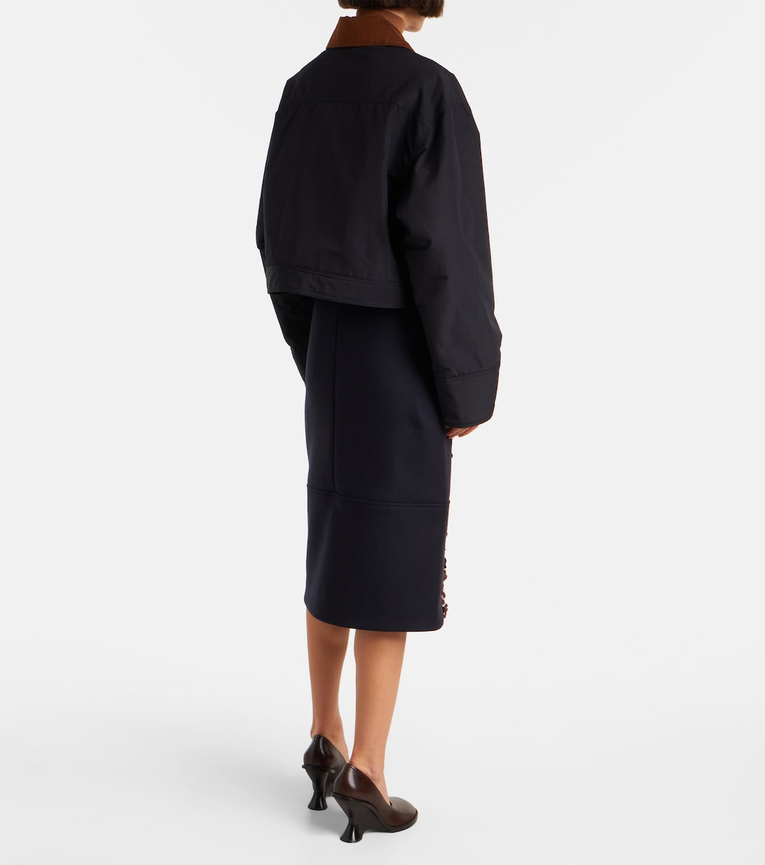 Plan C - Cropped twill jacket
