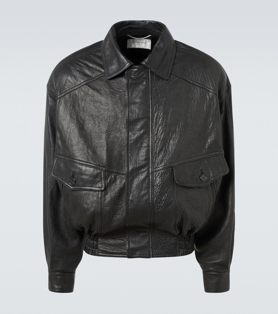 Saint Laurent - Leather bomber jacket