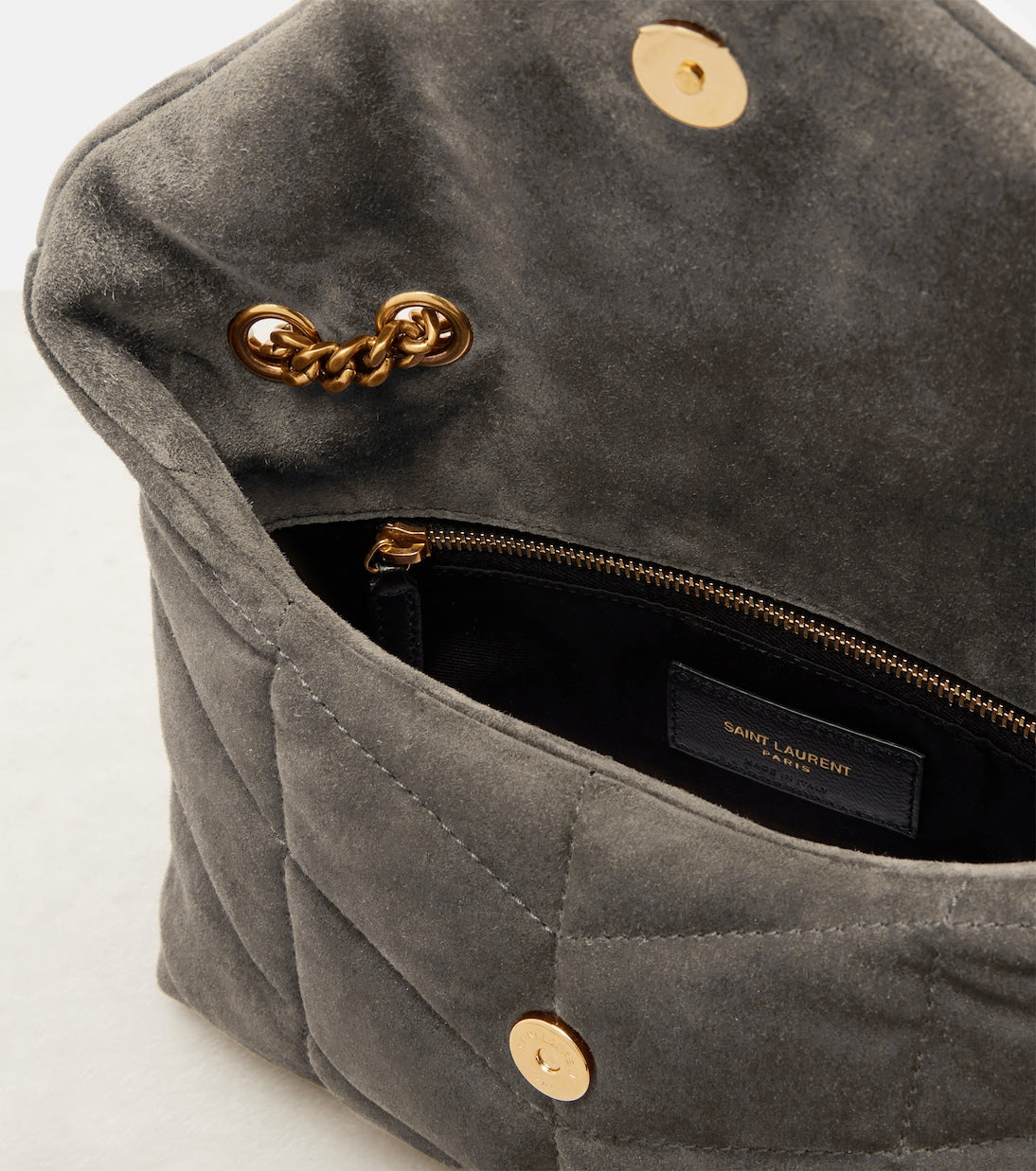 Saint Laurent - Puffer Toy suede shoulder bag