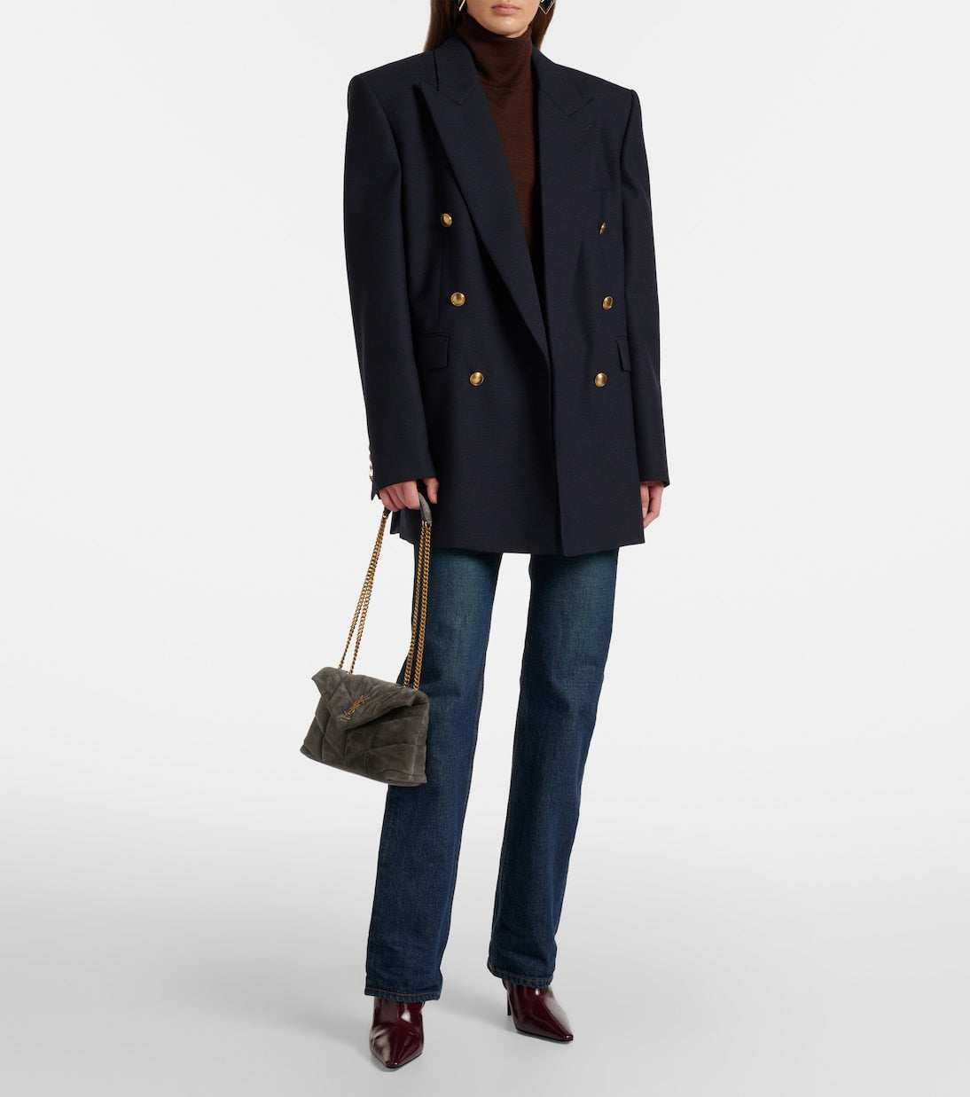 Saint Laurent - Puffer Toy suede shoulder bag