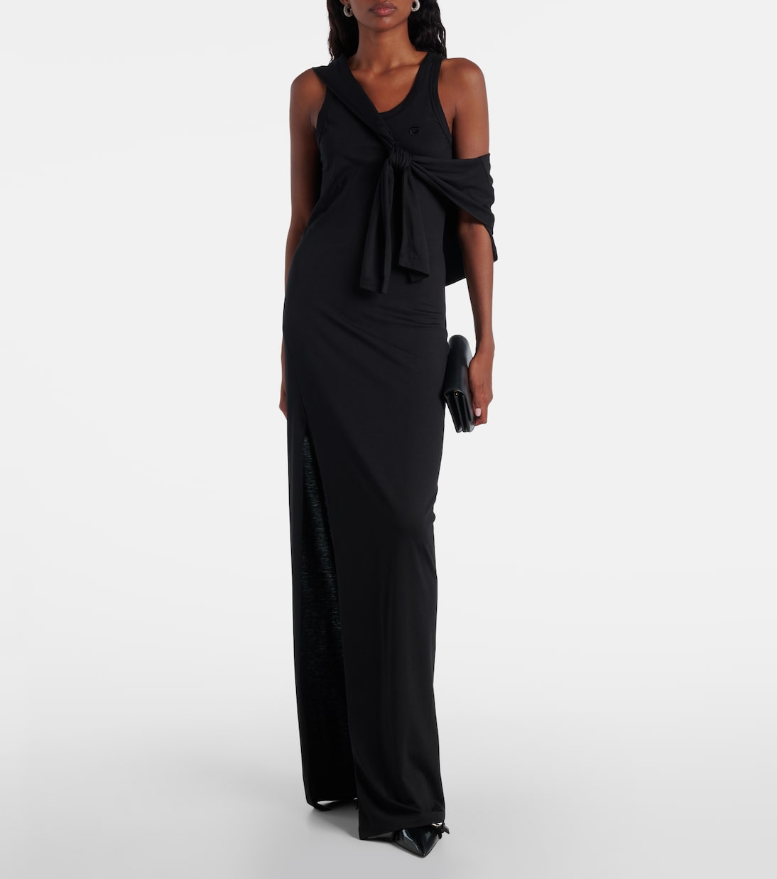 Coperni - Layered cotton-blend jersey maxi dress