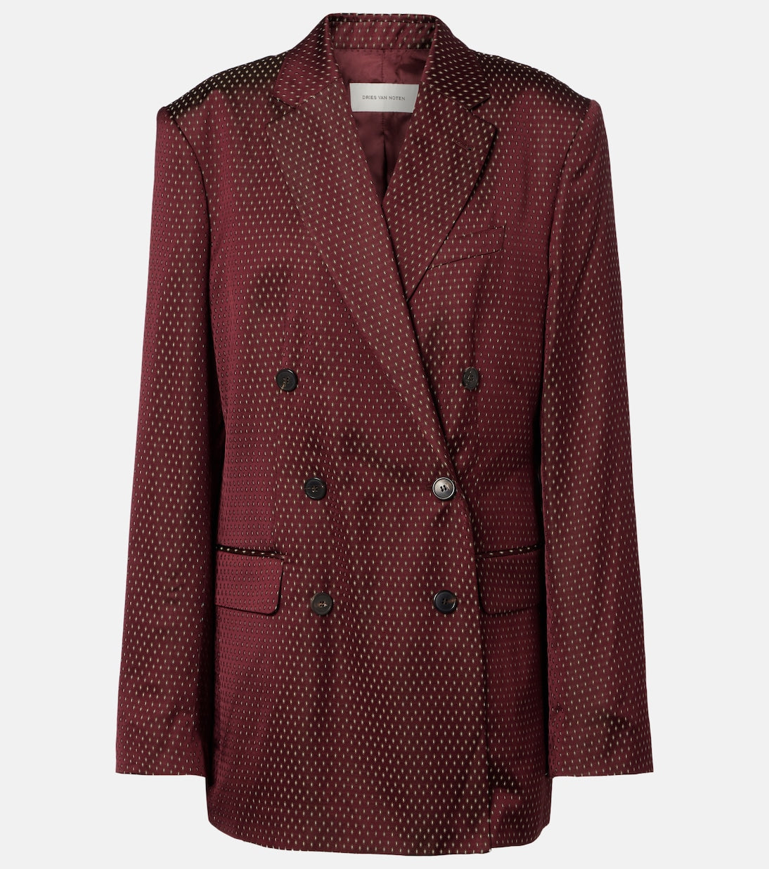 Dries Van Noten - Polka-dot double-breasted blazer