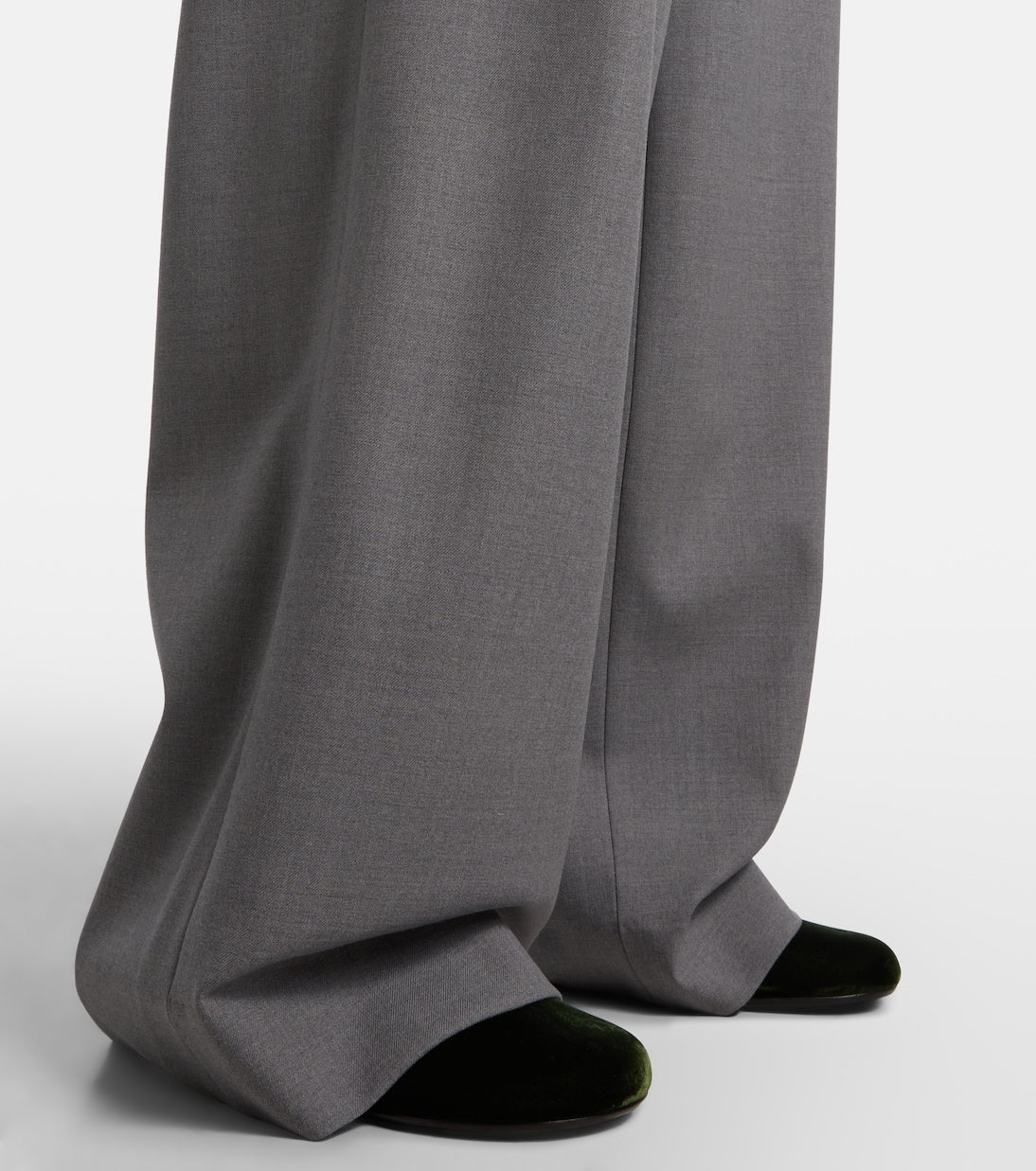 Dries Van Noten - Belted wool-blend wide-leg pants
