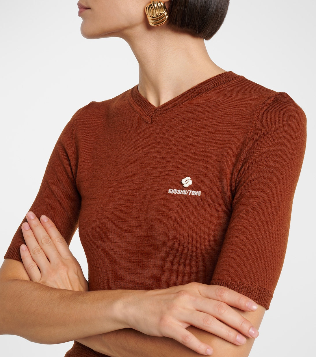 Shushu/Tong - Knitted wool top