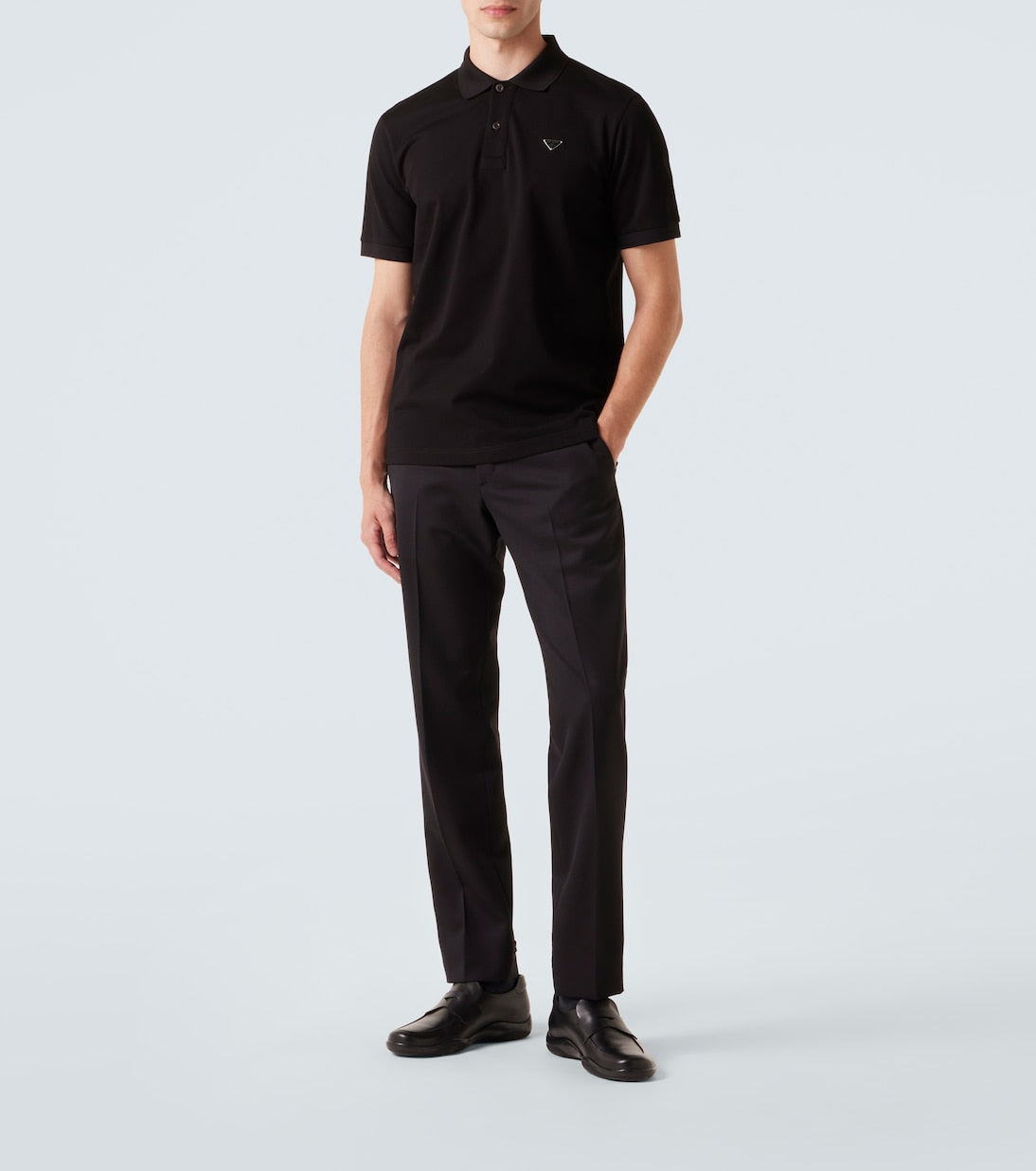 Prada - Logo cotton polo shirt