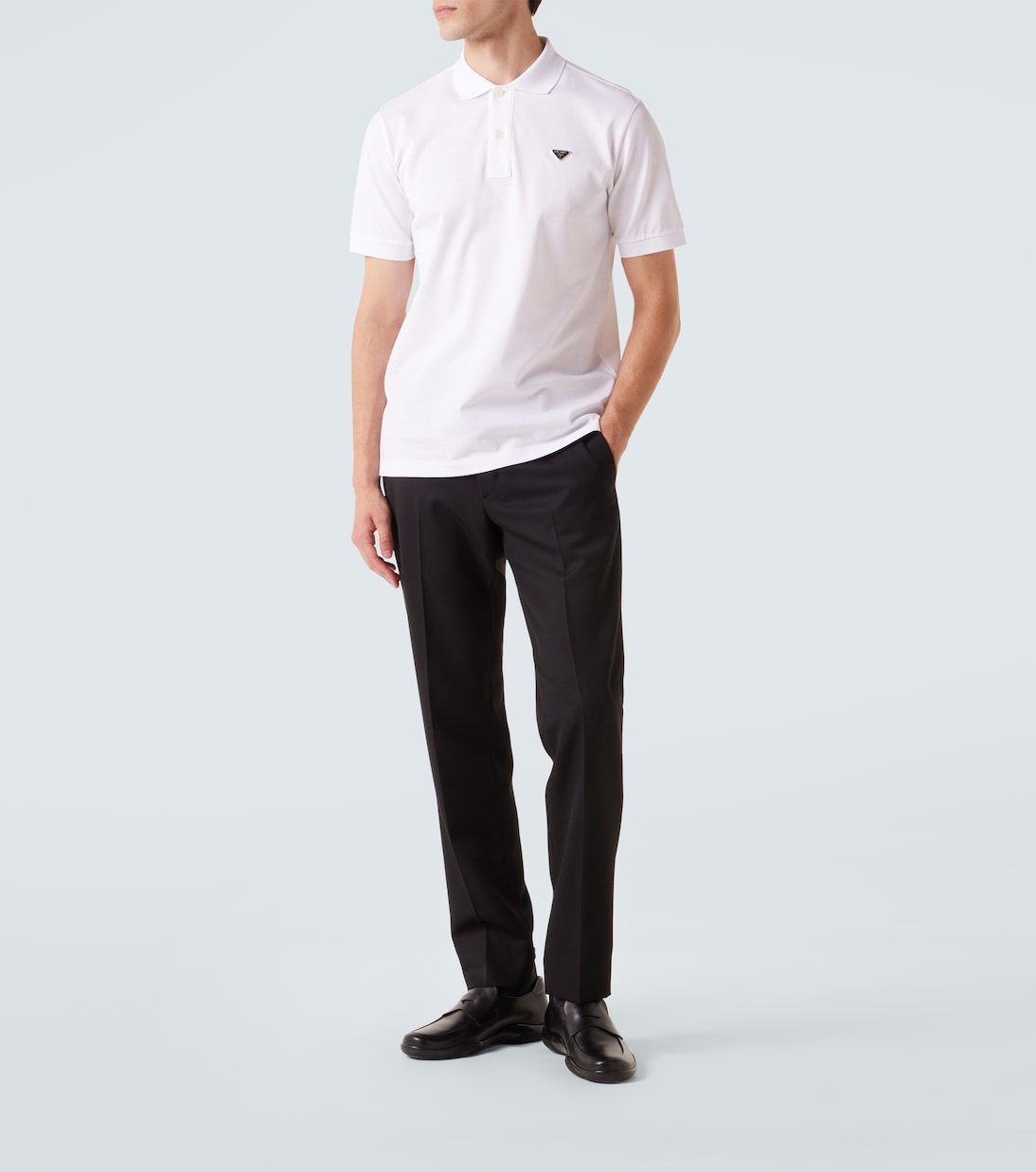 Prada - Logo cotton polo shirt