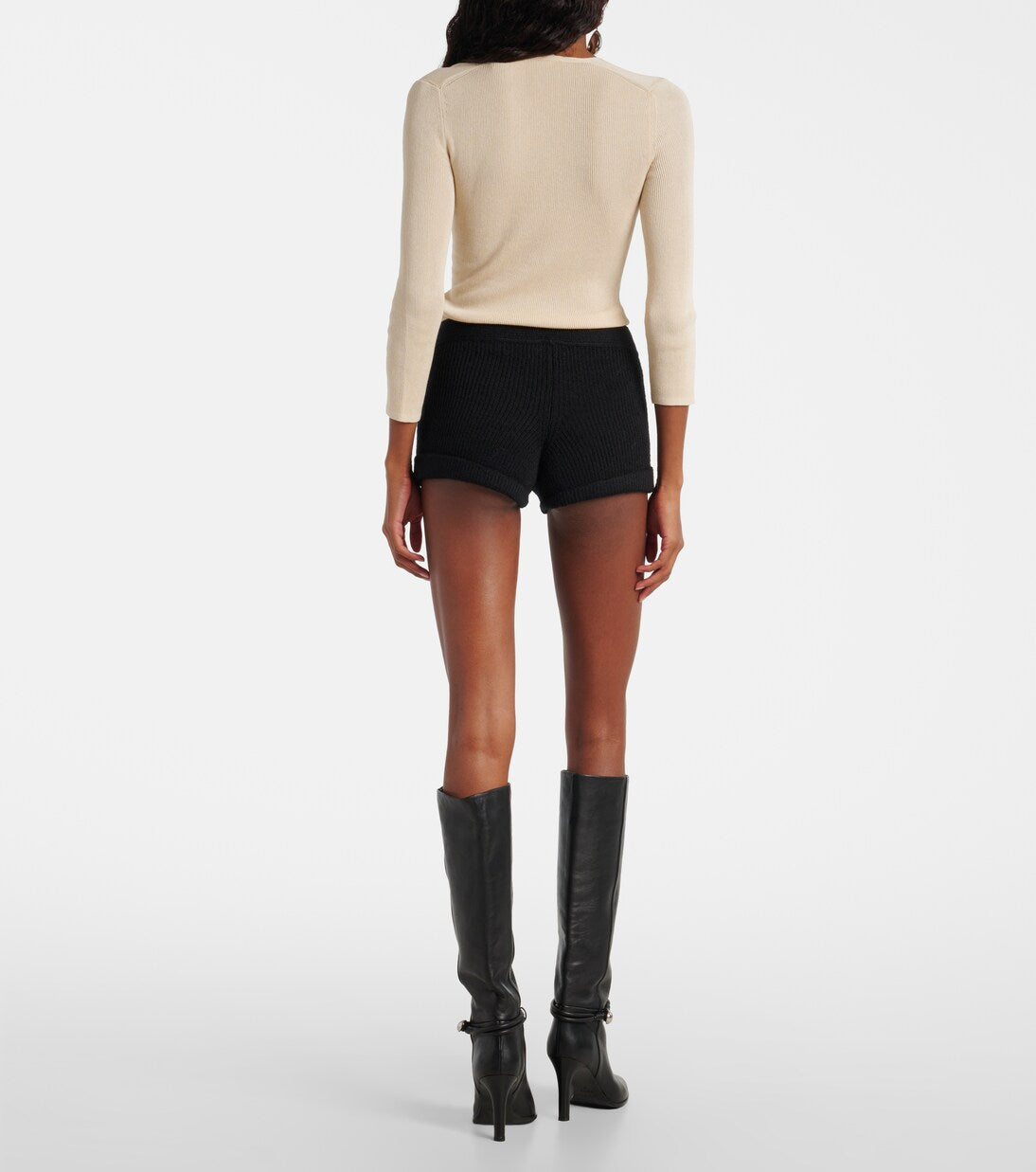 Isabel Marant - Diha knitted wool-blend shorts