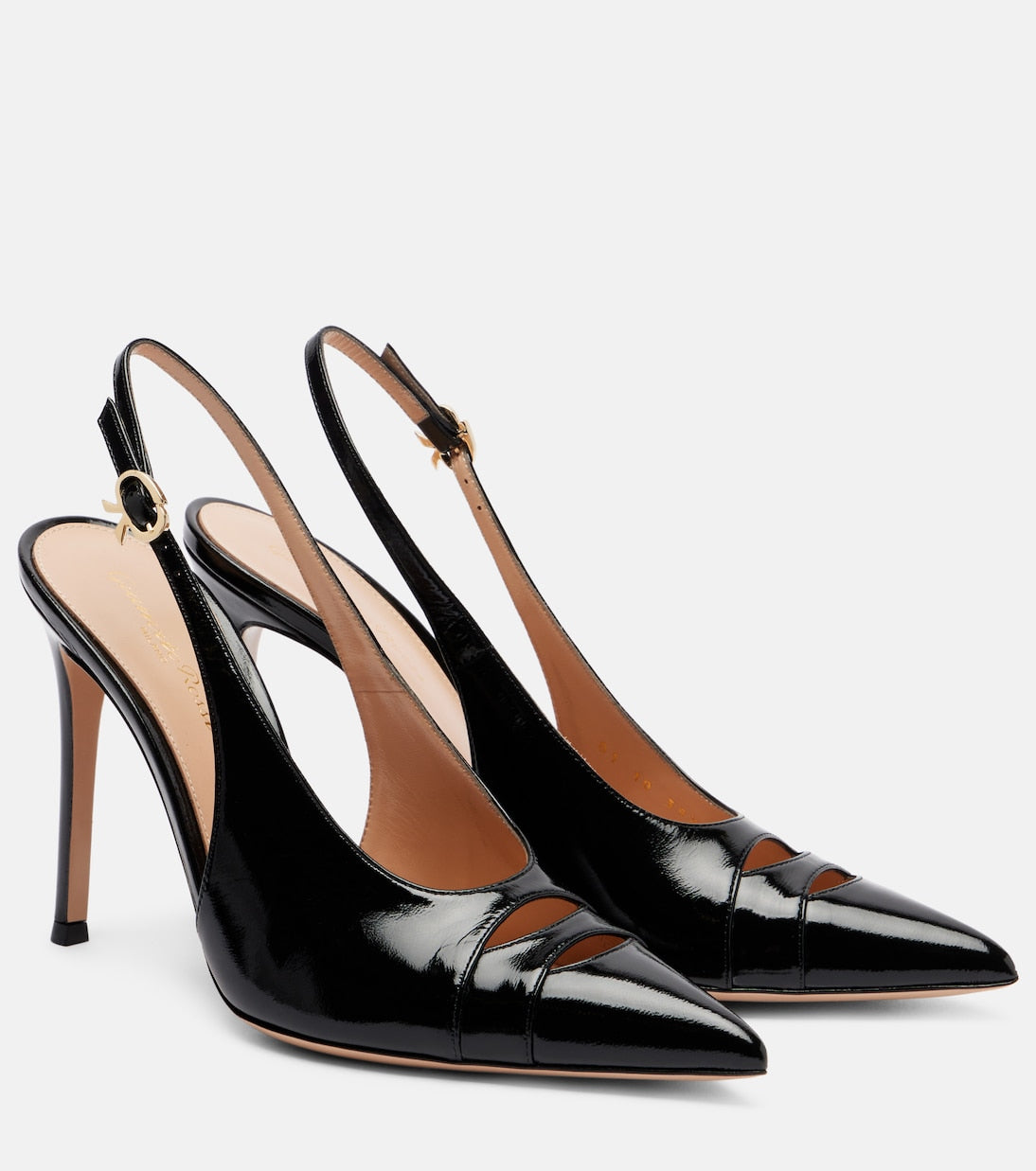 Gianvito Rossi - Patent leather slingback pumps