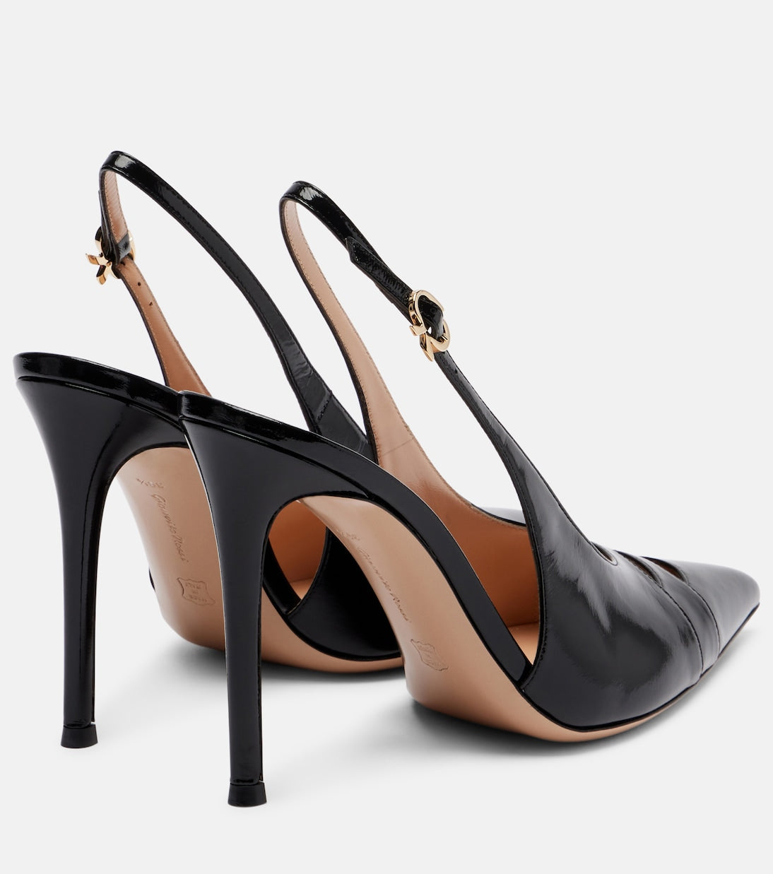 Gianvito Rossi - Patent leather slingback pumps