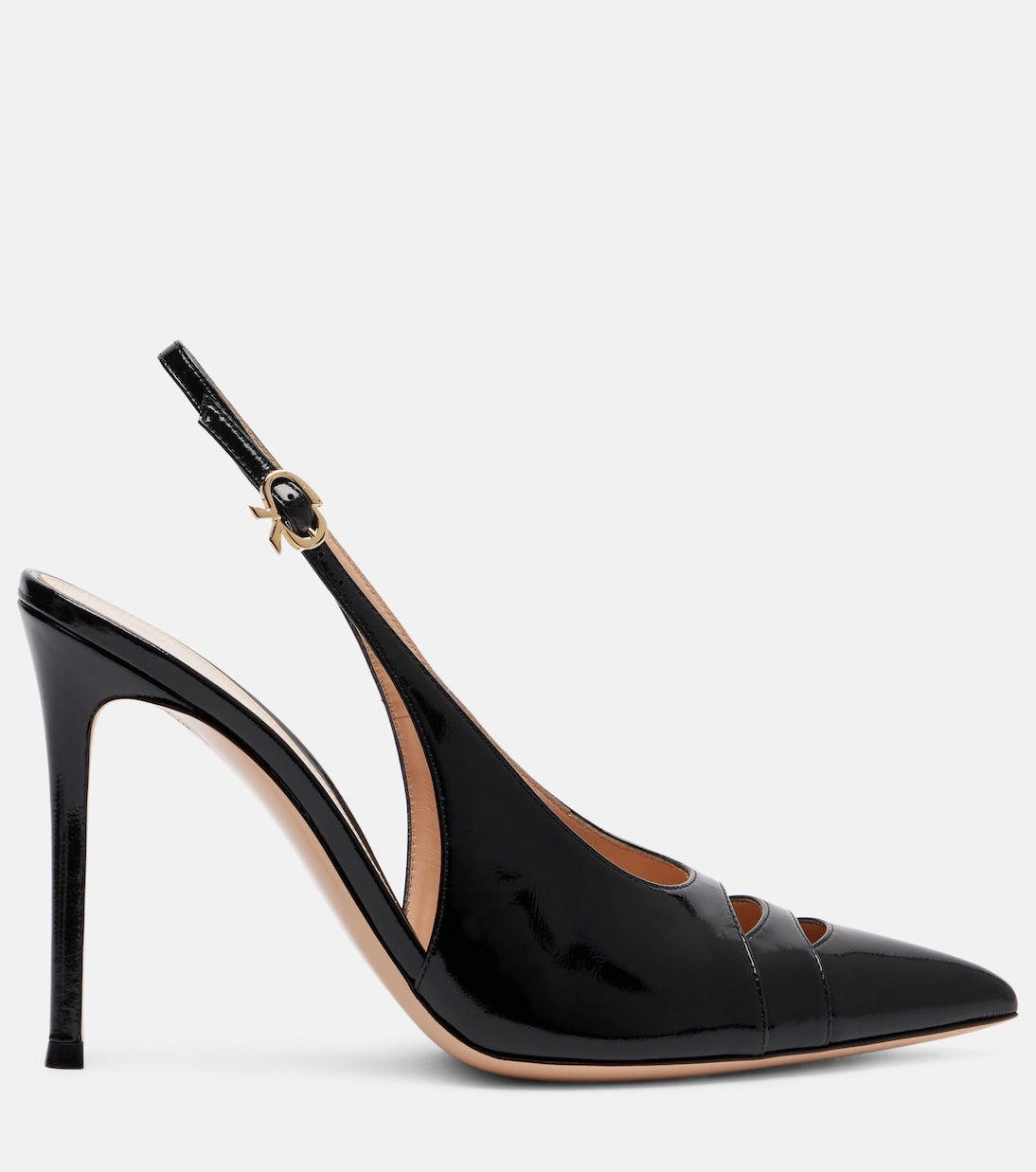 Gianvito Rossi - Patent leather slingback pumps