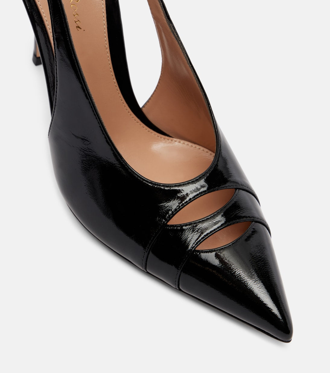 Gianvito Rossi - Patent leather slingback pumps